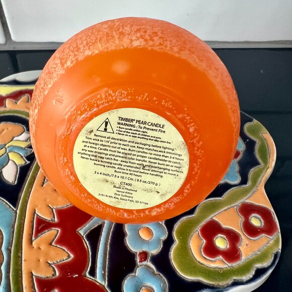 SALE!  2 Beautiful Vance Kitira Unscented Pear Candles - Picture 5 of 9